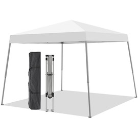GDY Outdoor 8x8 Ft Pop Up Canopy Tent,Portable Instant Folding Shelter Gazebos, Patio Canopy with Carrying Bag, White.