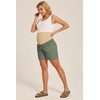 Maacie - Pantalones cortos de algodón para maternidad con cordón