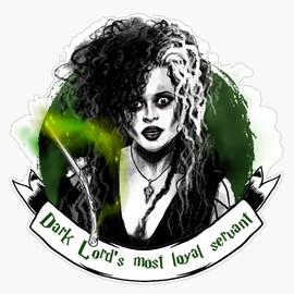 Bellatrix Lestrange Sticker Outdoor Rated Vinyl Sticker Decal for Windows, Bumpers, Laptops or Crafts 5"