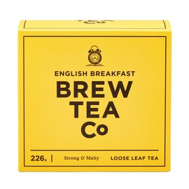 Brew Tea Co - English Breakfast Loose Leaf Tea - Strong and Malty - 226g