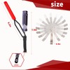 Relioky Valve Adjustment Tool for 10mm Jam Nut,with Angled Feeler