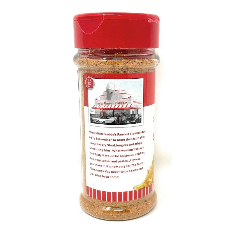 Freddy's Steakhouse Famous Steakburger and Fry Seasoning 8.5 Oz