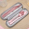 Portable Stainless Steel Flatware Set, Travel Camping Cutlery Set, Portable