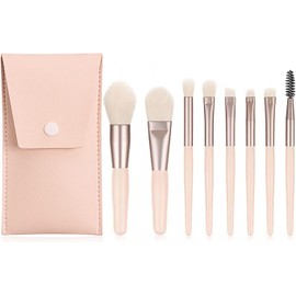 Set de Brochas RUGNADOO para Maquillaje, 8 Piezas Beige – Fibras Suaves y Mango Premium