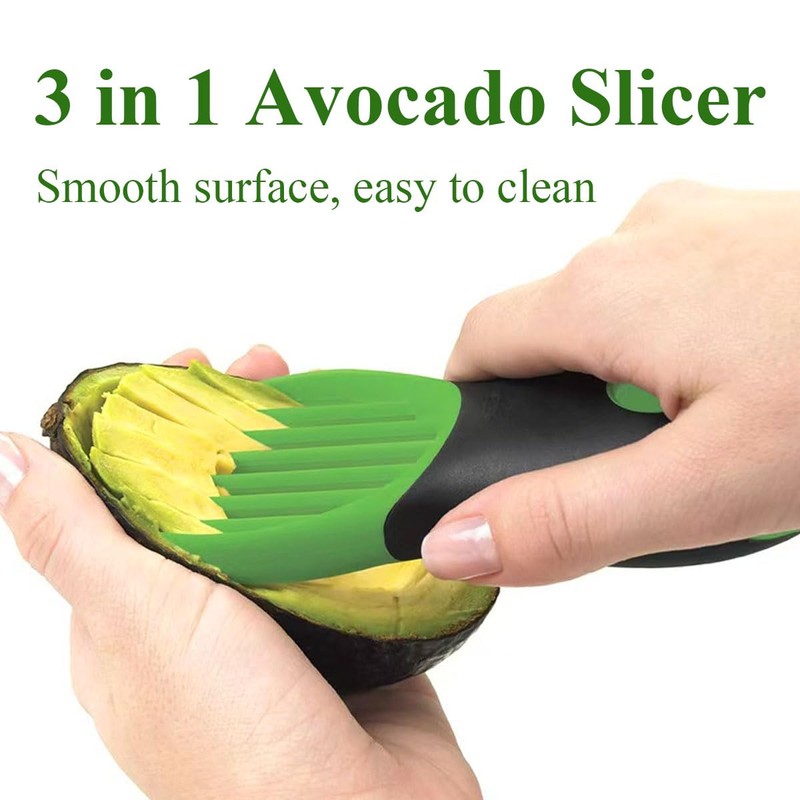 2 Pcs Avocado Cutter Slicer 3 in 1 Avocado Tool