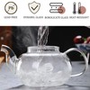 TMOST Glass Teapot 600ml/20.3oz with Removable Infuser Stovetop Safe Glass
