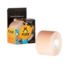 XFlex K Tape Waterproof Uncut Roll – Physio Tape 4 Way Stretch – Kinesiology Tape Pro 2 inch x 16 ft (Beige)