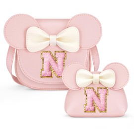 QLOVEA Toddler Purse Gifts for Girls, Little Girl Purse Kids Wallet Crossbody Bag, Birthday Gifts for 3 4 5 6 7 8 Year Old Girl (N, Pink)