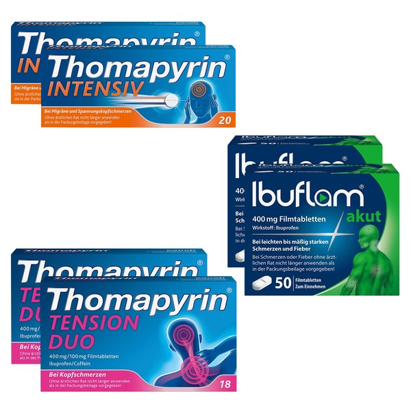 Thomapyrin Intensive Triple Combination for Headaches and Migraines 2 x