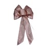Rose Gold Glitter Glimmer Wired Holiday Wreath Bow (8, Large)