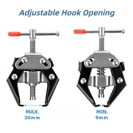 Wiper Arm and Battery Terminal Puller Tool, 9-30mm Windshield Wiper Arm Removal Tool, Carbon Steel Small Bearing Puller with Upgraded Spring-Loaded Design for Car RV Repair