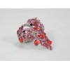 Candies Fantastic New Peacock Stretch Ring with Pink Stones &