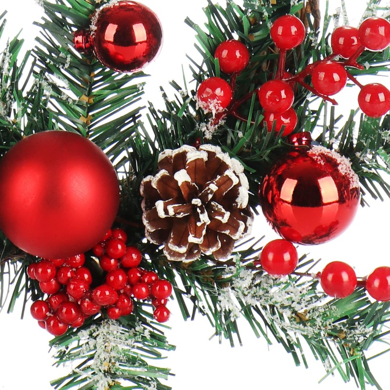 com-four® Christmas Hanger for Christmas Decoration - Advent Wreath for