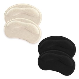 2 Paar Antirutsch Fersenpolster Selbstklebender Schwamm Fersenhalter Erhindert Abrieb Heel Protector für Damen und Herren, Schuhe zu groß.