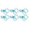 100pcs Binder Clips Cute Cartoon Peach Shape Metal Hollow Tail