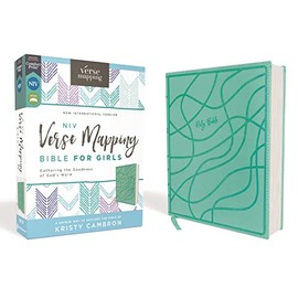 NIV, Verse Mapping Bible for Girls, Leathersoft, Teal, Comfort Print: Gathering the Goodness of God's Word
