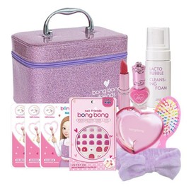 Bonbon Friends Children Kids Natural Hypoallergenic Cosmetics Elementary School Girl Gift Set Makeup Box 3~7 Years Old, 1 Piece / 봉봉프렌즈 어린이 키즈 천연 저자극 화장품 초등학생 여아 선물 세트 메이크업박스 3~7세, 1개