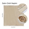 Kalopro 12pieces Champagne Gold Cloth Napkins,Satin Champagne Gold Table Napkins