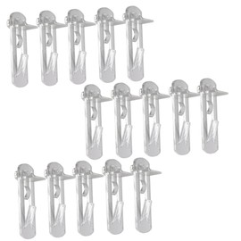 KONTONTY 30pcs Clear Shelf Support Pegs Clips for Cabinet and Furniture Shelving Easy to Install Fits and for Bookcases and Cupboards