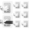 Codoule Self Adhesive No Drill Adjustable Curtain Rod Holder Hooks