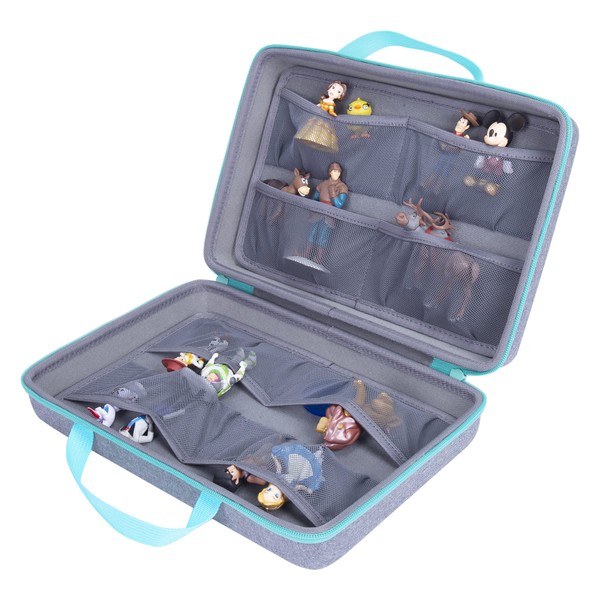 Aenllosi Tonies Figures Box Hard Carry Case for 16-20 Tonies Audio Characters, Case Only (grey)