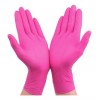 VMerli Guantes Limpieza Desechables De Latex Rosas 100 Piezas