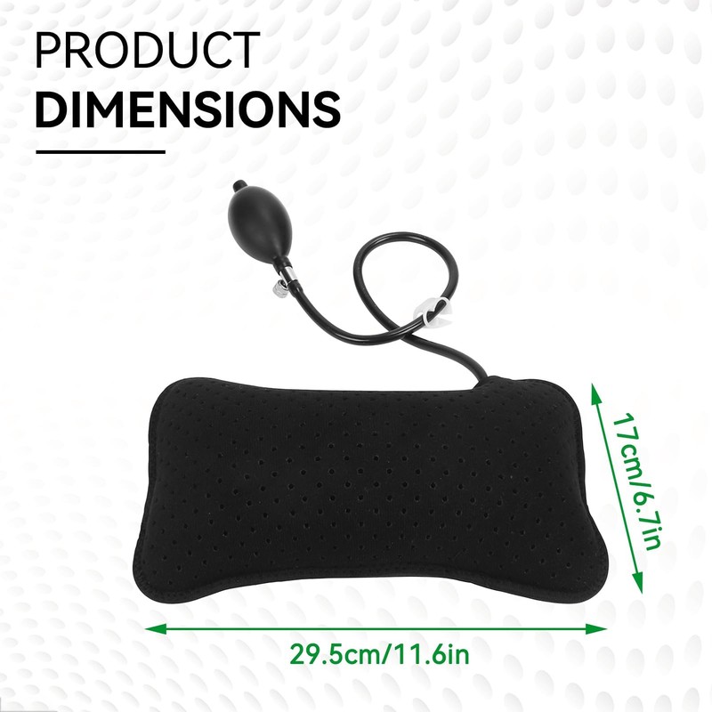 Agatige Inflatable Lumbar Support Pillow, Portable Breathable Lumbar Pillow Low