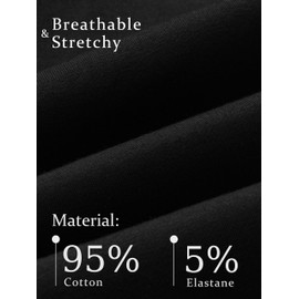 SEVEGO Men's 32" Inseam Tall Lightweight Cotton Joggers with Zipper Pockets Active Sweatpants Work Sports Track Pants Black XS