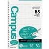 Kokuyo Campus Loose Leaf, Write, Statistical Rule, B5, 50 Sheets, Not-837V, Set of 3