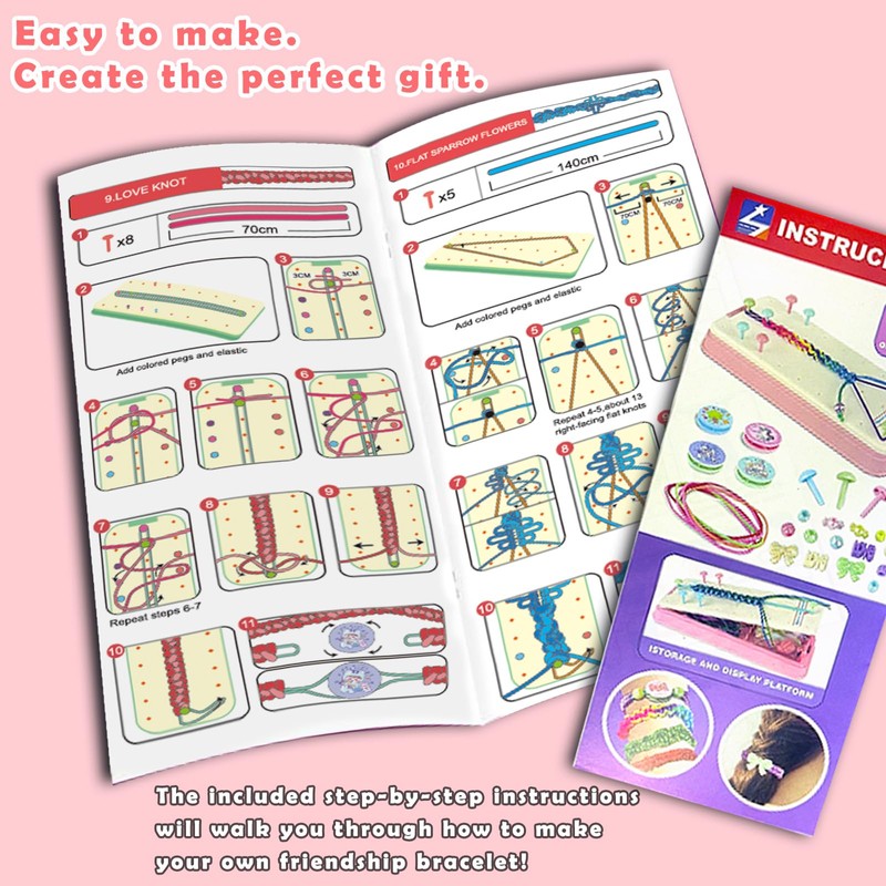Jasonwell Friendship Bracelet Making Kit - Bracelets Maker Craft Birthday