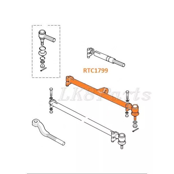 AllMakes 4x4/Britpart Range Rover Classic Discovery 1 Steering Tie Track