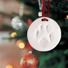 Pearhead Clay Pawprint Christmas Ornament, Pet Owner Holiday Gift, Dog