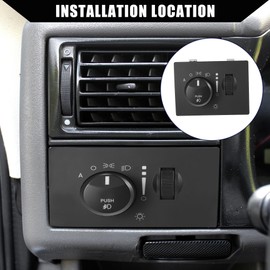 X AUTOHAUX No.68019789AE / Front/Headlight Switch for Chrysler 300 2005-2010