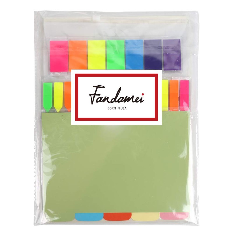 FANDAMEI A5 6-Hole Refillable Notebook Accessories Set - 2 Pack
