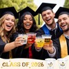 100 Pcs Graduation Cups 9oz Black Gold Class of 2026
