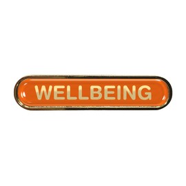 Capricornone Wellbeing Gel Domed Orange School Bar Badge