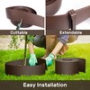 AGTEK 78FT Plastic Landscape Edging Coil Kit, 4 inch High
