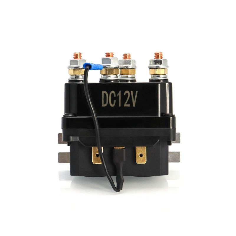 QWORK Solenoid Relay, 12V 250A Winch Relay Solenoid Replacement Contactor