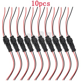 carbbuy 20X Car Waterproof Electrical Wire Cable Connector Male Female 2Pin Way Plug Kit