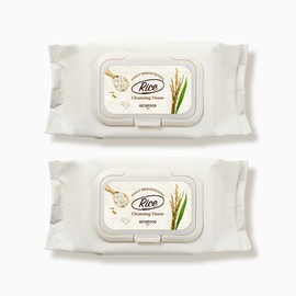 SKINFOOD [SKINFOOD/2pk] Rice Daily Brightening Cleansing Tissue 80ea