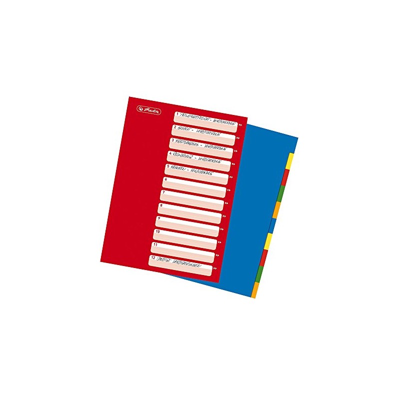 Herlitz Ring Binder File A4 Set of 10 Polypropylene Europunched 1-20