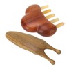 Sandalwood Massage Comb Wide Tooth Scalp Scraping Comb with Nose