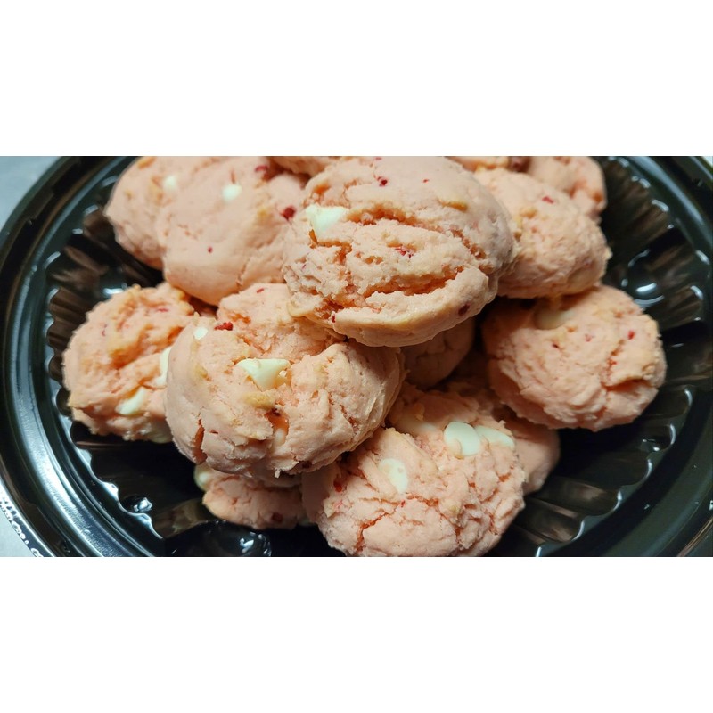 White Chocolate Chip Strawberry Cookies 24 Cookies