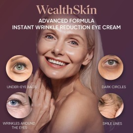 Wealthskin Instant Rapid Wrinkle Eye Cream,Firm & Lift Under Eye Bags,Reduce Puffiness,30ml