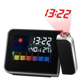 Artibetter Alarm Clock Projector Alarm Clock Ceiling Projection Clock Projector Clock Wall Time Projection Clock Home Wall Decoration Projection Alarm Clock Radio Black Alarm Clock Digital