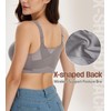 HACI Women's Front Closure Posture Bra Full Coverage Back Support