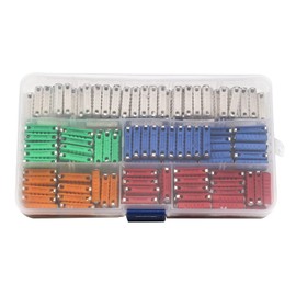 200 PIEZAS Kit de fusibles continentales variados Conjunto acción rápida Torpedo Automotriz Caja almacenamiento para coches clásicos