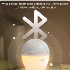 White Noise Machine - Gradient Mode Lumi Egg, Portable Sound Machine with Bluetooth, 26 Soothing Sounds, Night Light, Timer, Noise Canceling for Baby, Adults, Home, Travel & Nursery Gift