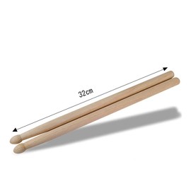 2 Pairs Maple Wood Drumsticks Wooden Drum Sticks Percussion Instruments Accessories for Beginner