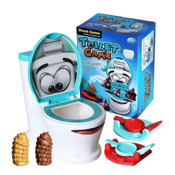 AIXXCUVQ Multiplayer Play Novel Toilet Game Toy Safe Plastic and